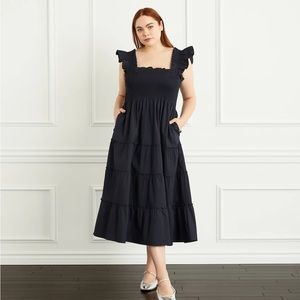 Hill House Ellie Nap Dress XS Black Cotton